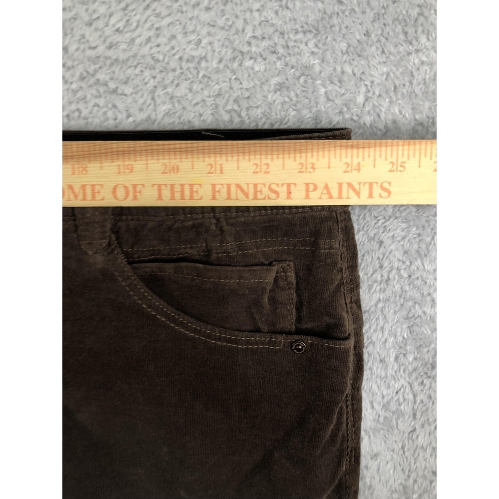 Democracy Corduroy Pants Womens 24W (48x30.5) Brown Straight Ab Solution - Picture 9 of 12